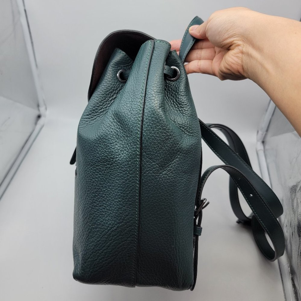 Coach Kleo Mixed Material Backpack C7253 Forest Green - Picture 5 of 10